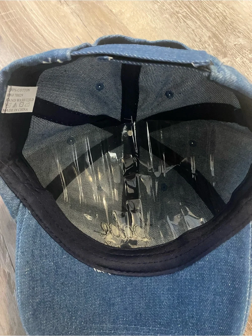 rue 21 Babe Eyelashes Women's Denim Cotton Baseball Cap